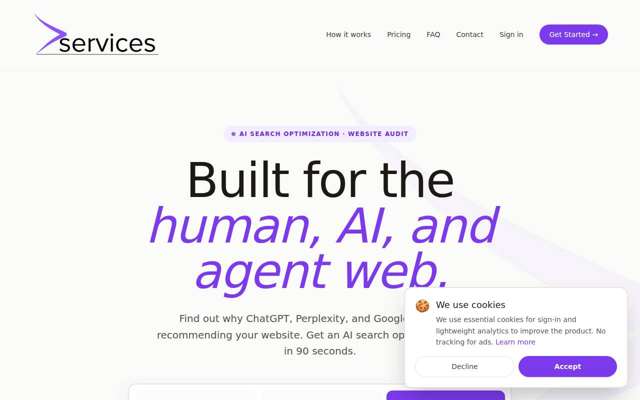 Screenshot of greaterthanservices.com