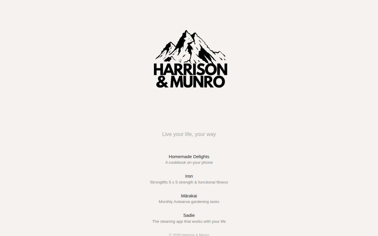 Screenshot of harrison-munro.com