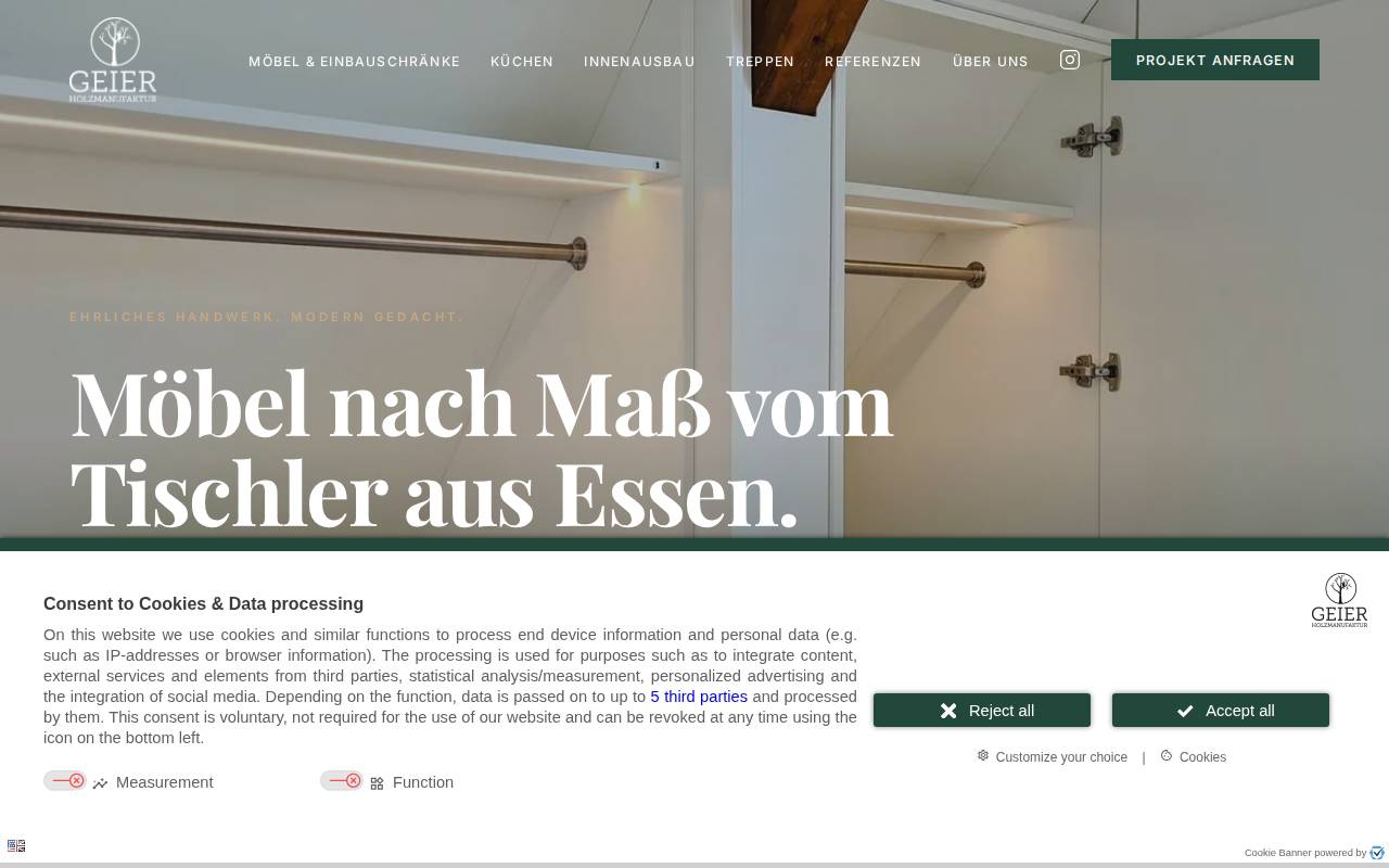 Screenshot of holzmanufaktur-geier.de