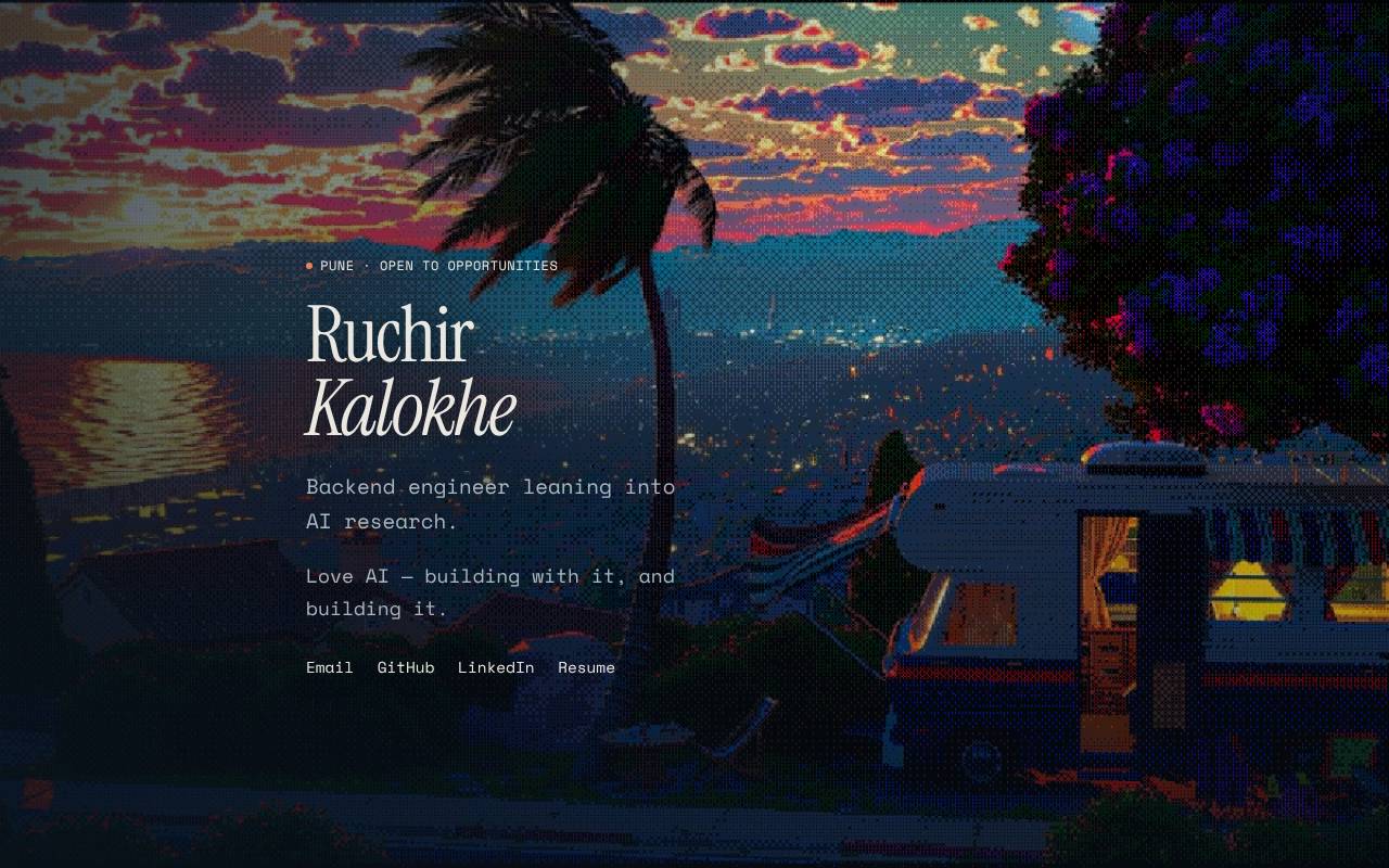 Screenshot of ruchir.dev