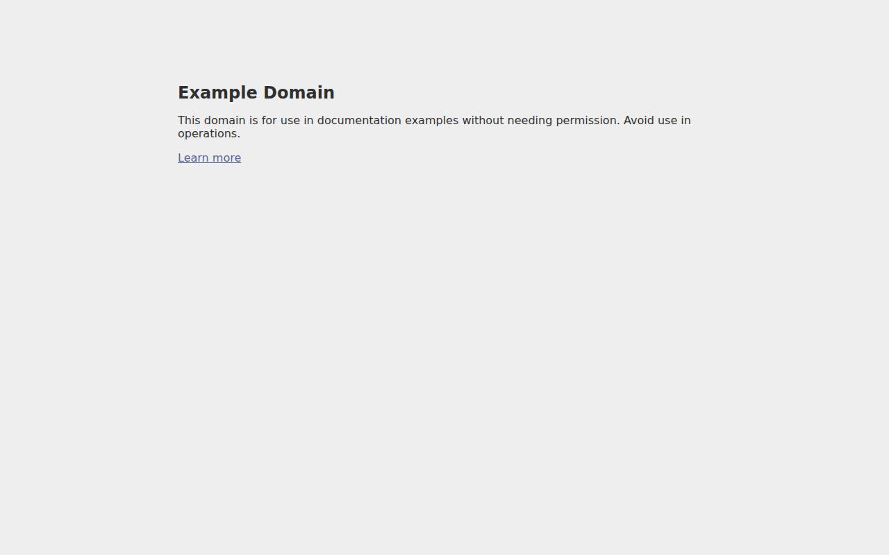 Screenshot of example.org
