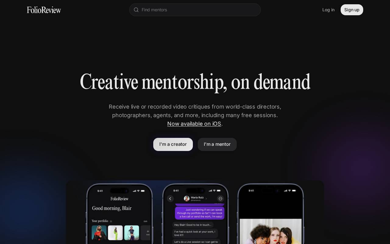 Screenshot of folio.review