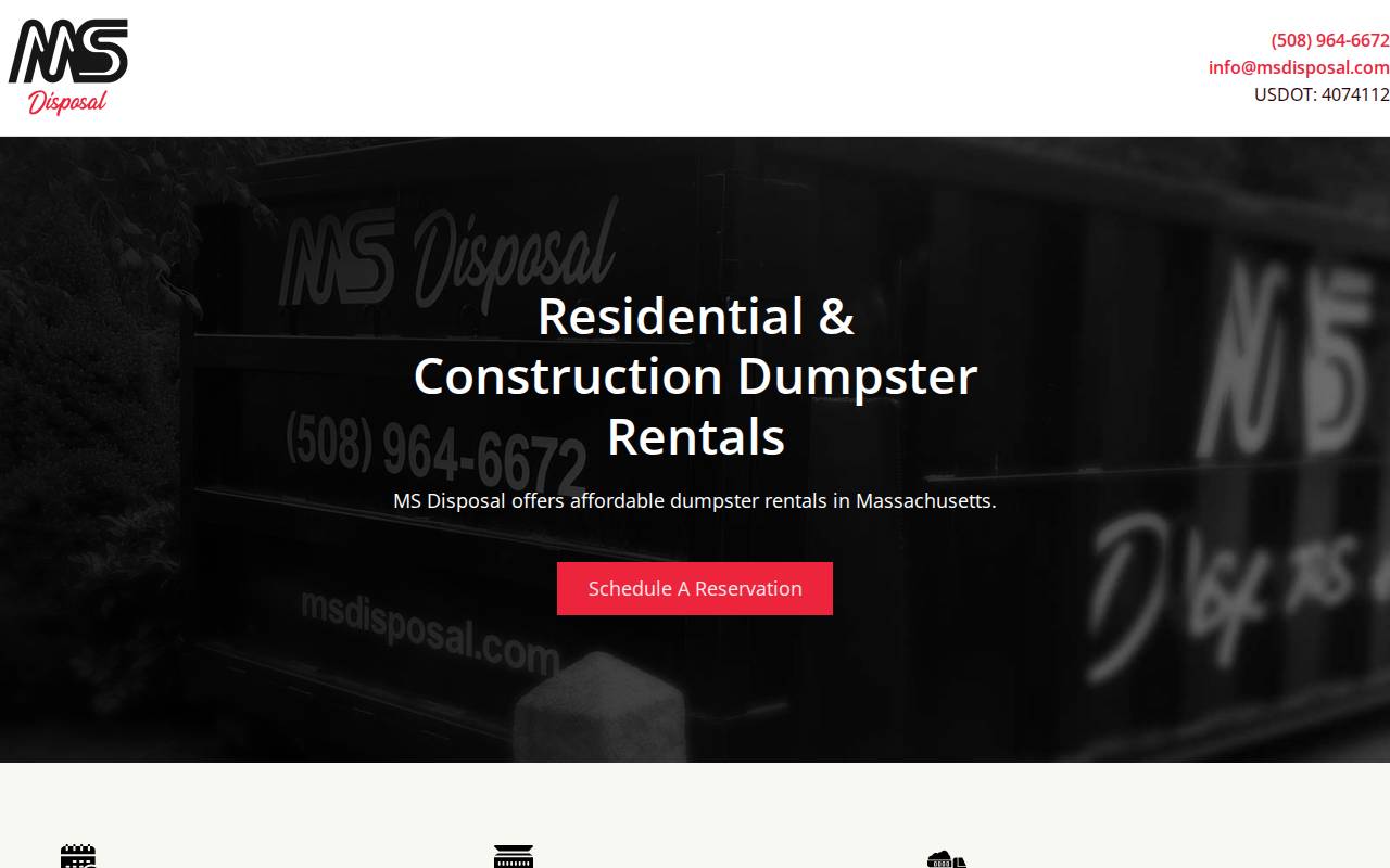 Screenshot of msdisposal.com