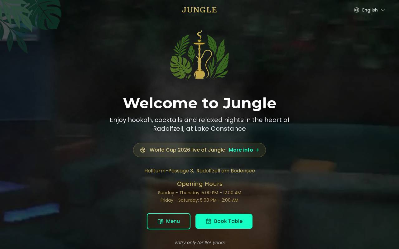 Screenshot of jungle-lounge.com