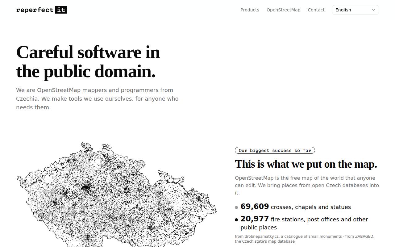 Screenshot of reperfect.it