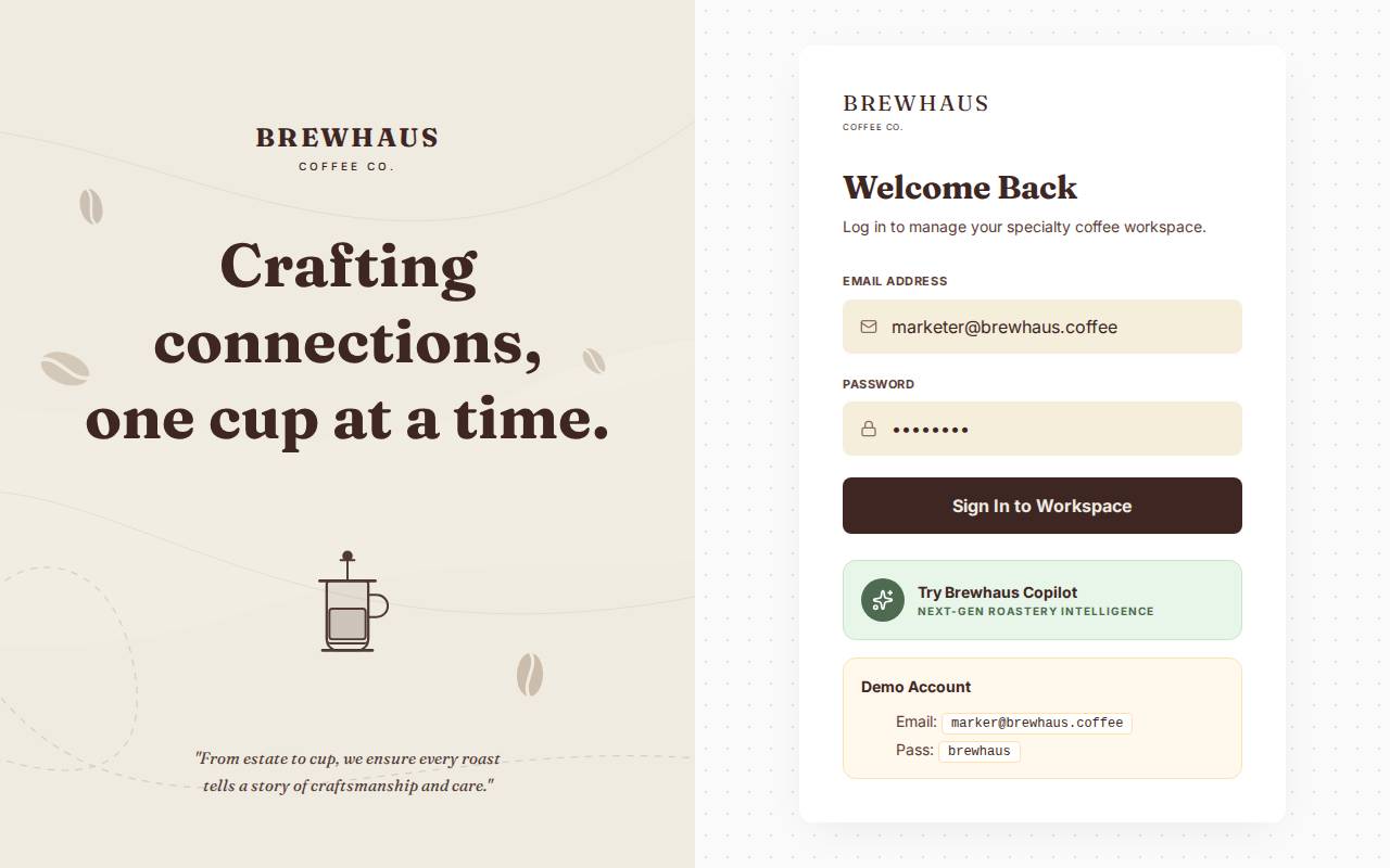 Screenshot of brewhaus-sigma.vercel.app