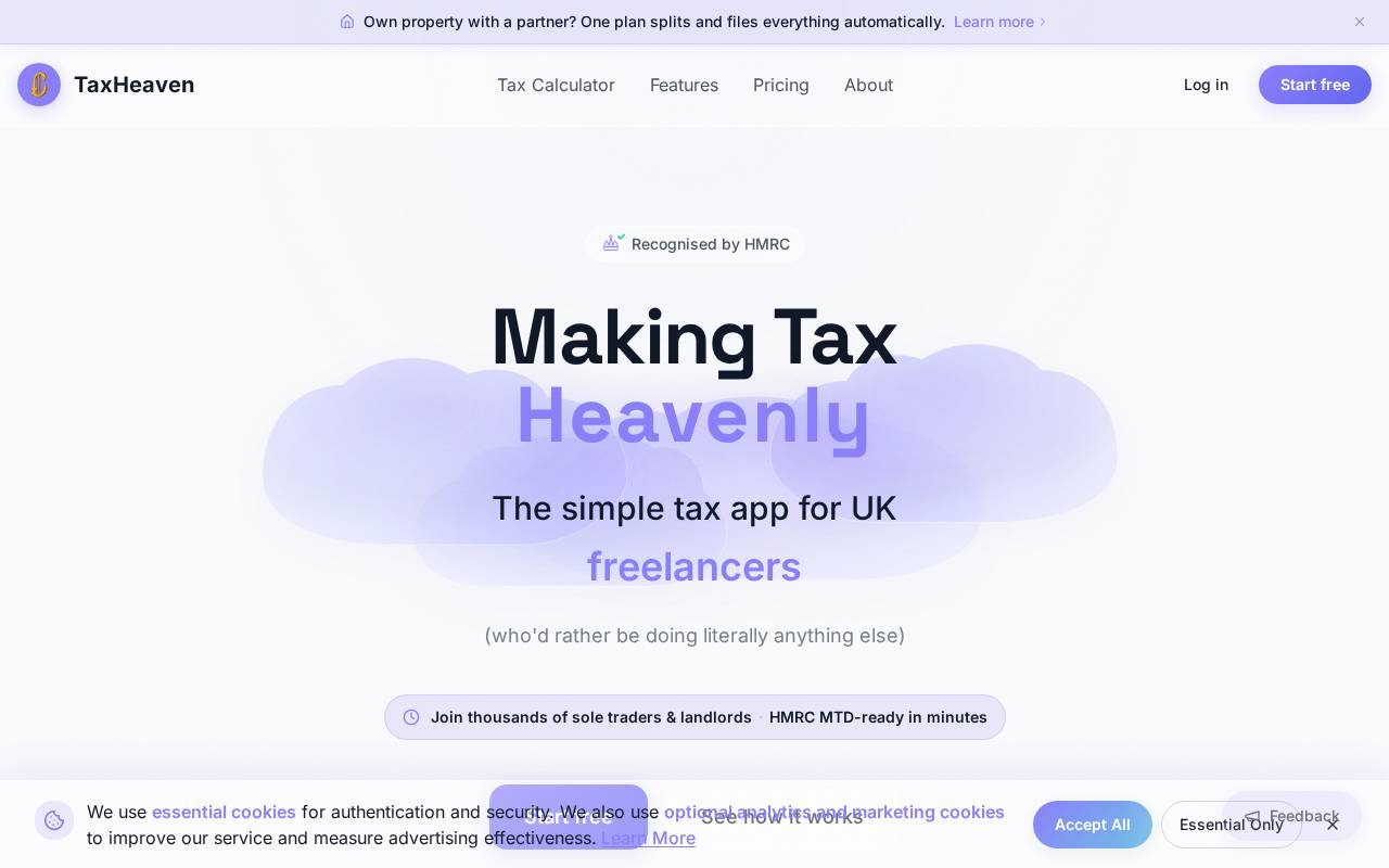 Screenshot of taxheaven.app