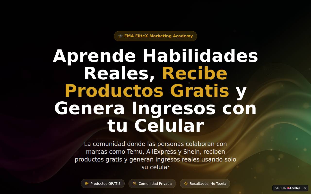 Screenshot of academiamarketingdigital.lovable.app