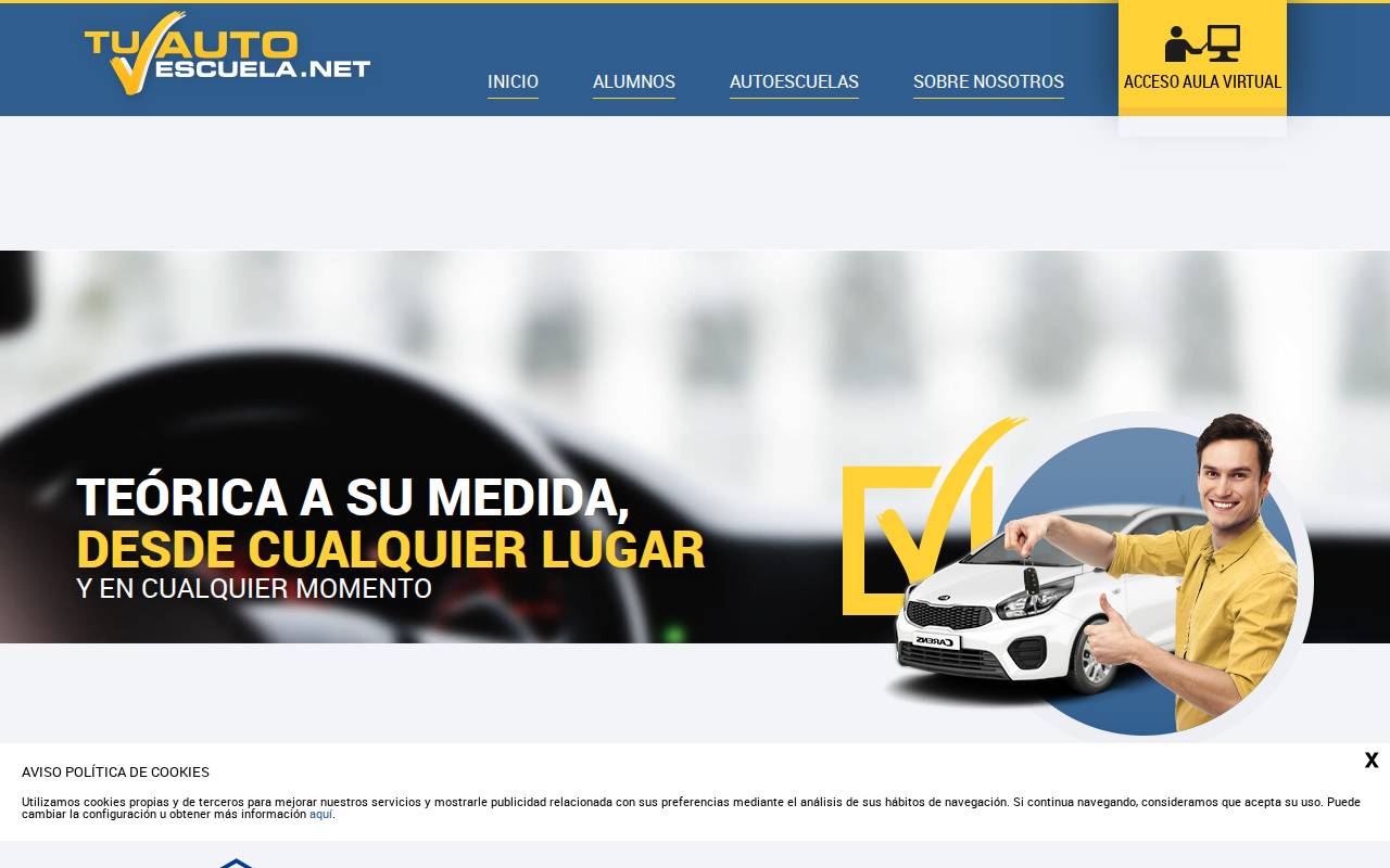 Screenshot of tuautoescuela.es