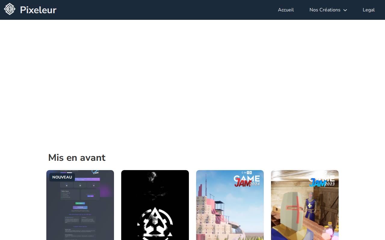 Screenshot of new.pixeleur.fr