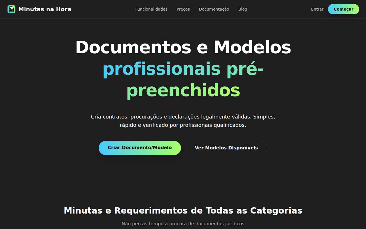 Screenshot of minutanahora.pt