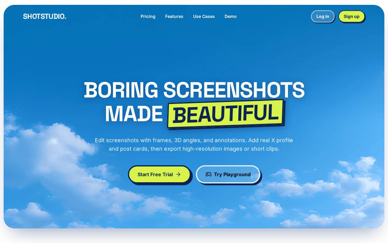 Screenshot of shotstudio.online
