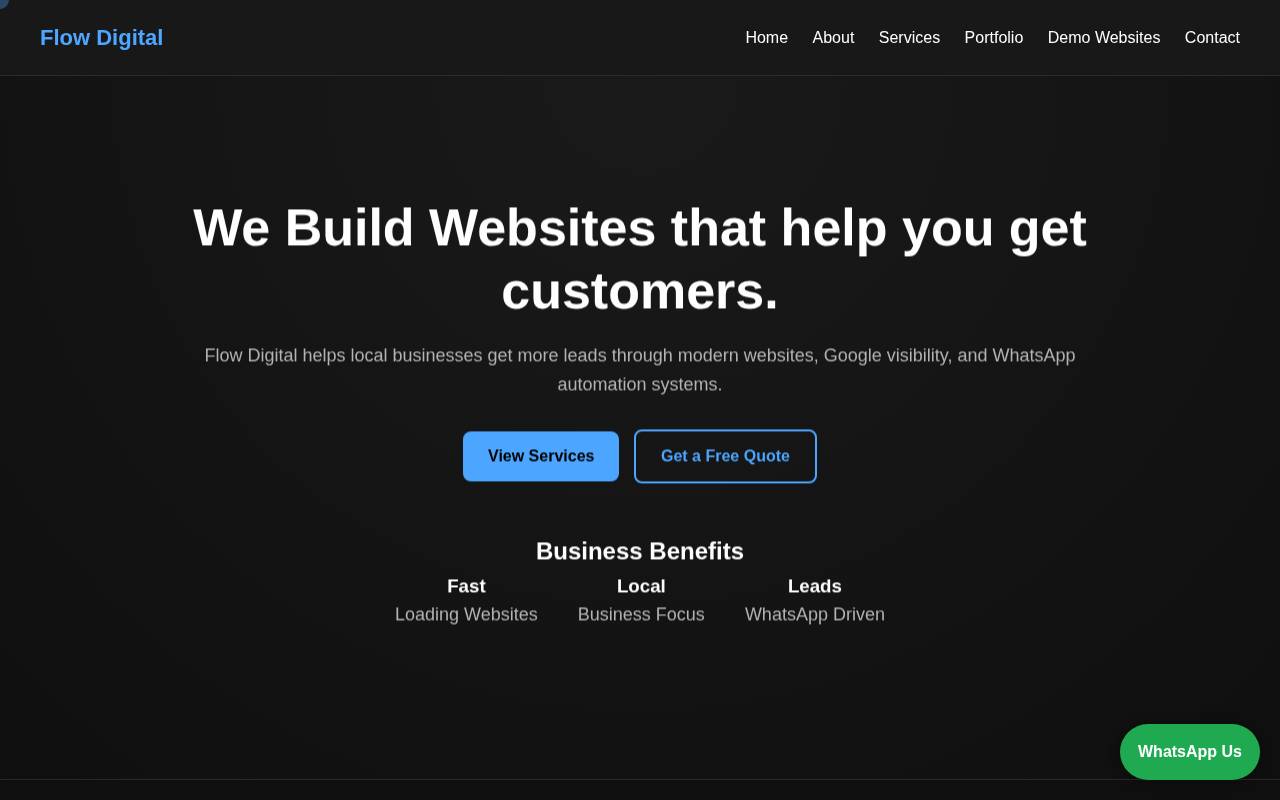 Screenshot of flowdigitalagency.co.za