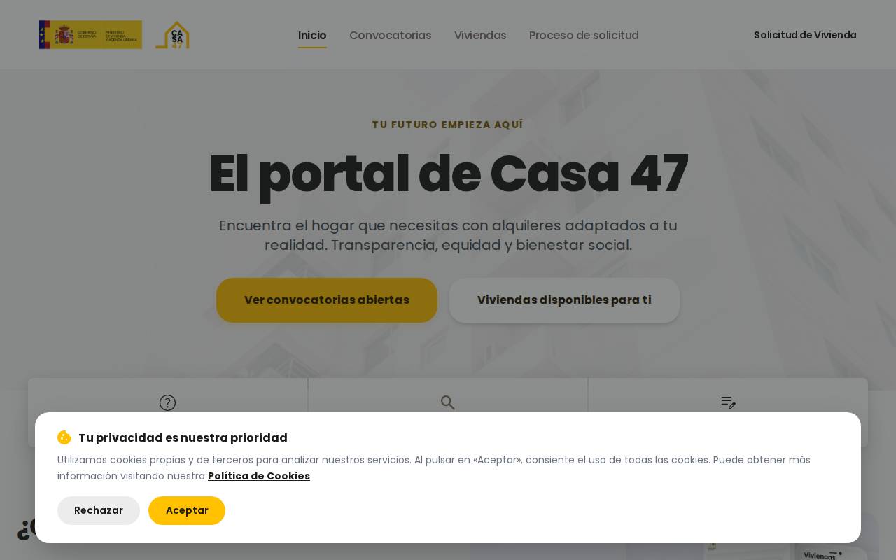 Screenshot of portal.casa47.es