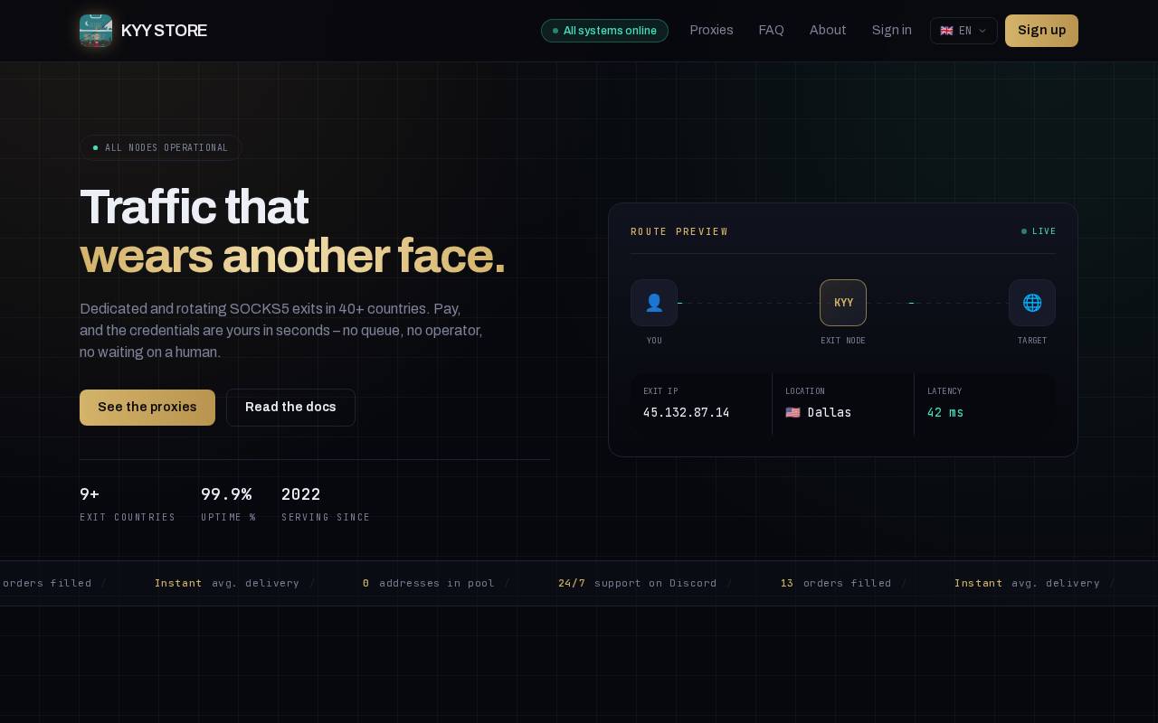 Screenshot of kyystore.net