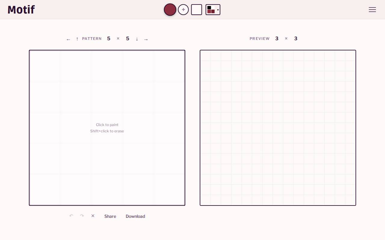 Screenshot of motif.works