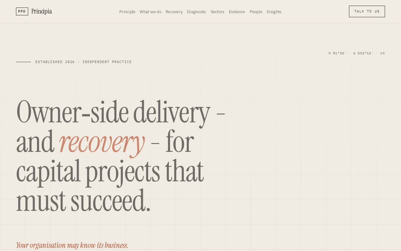 Screenshot of principiaprogrammedelivery.com