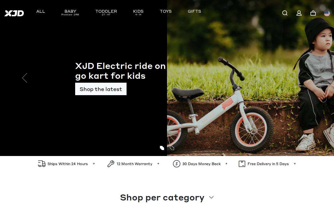 Screenshot of xjd.com