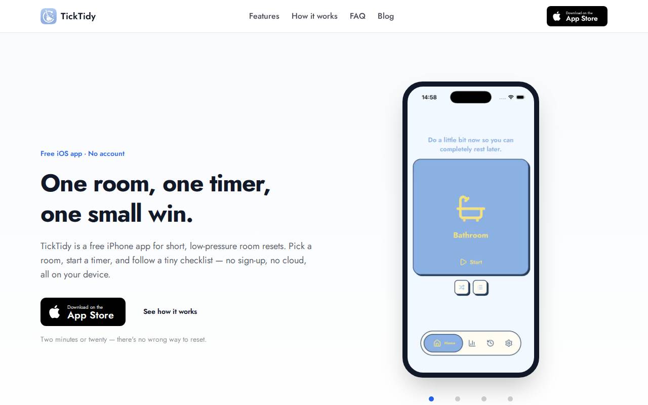 Screenshot of ticktidy.com