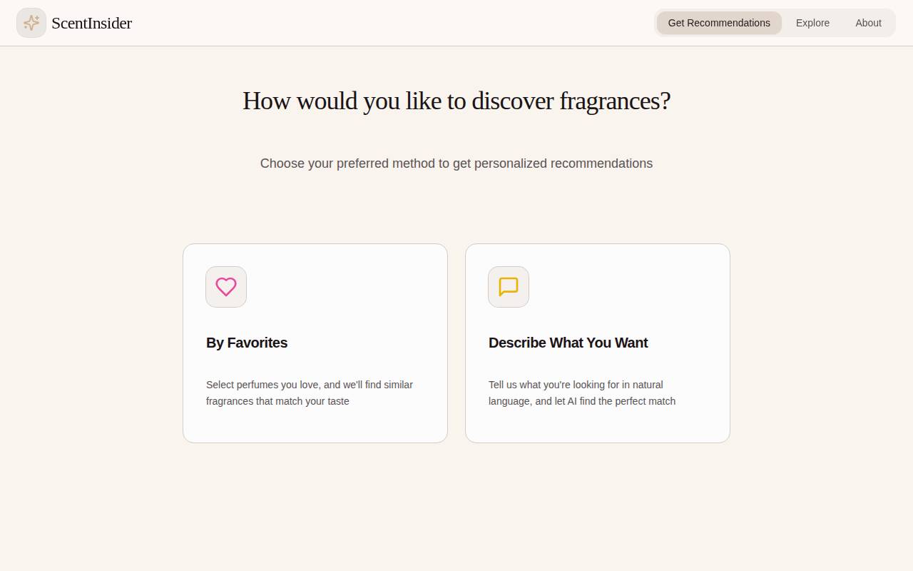 Screenshot of scentinsider.com