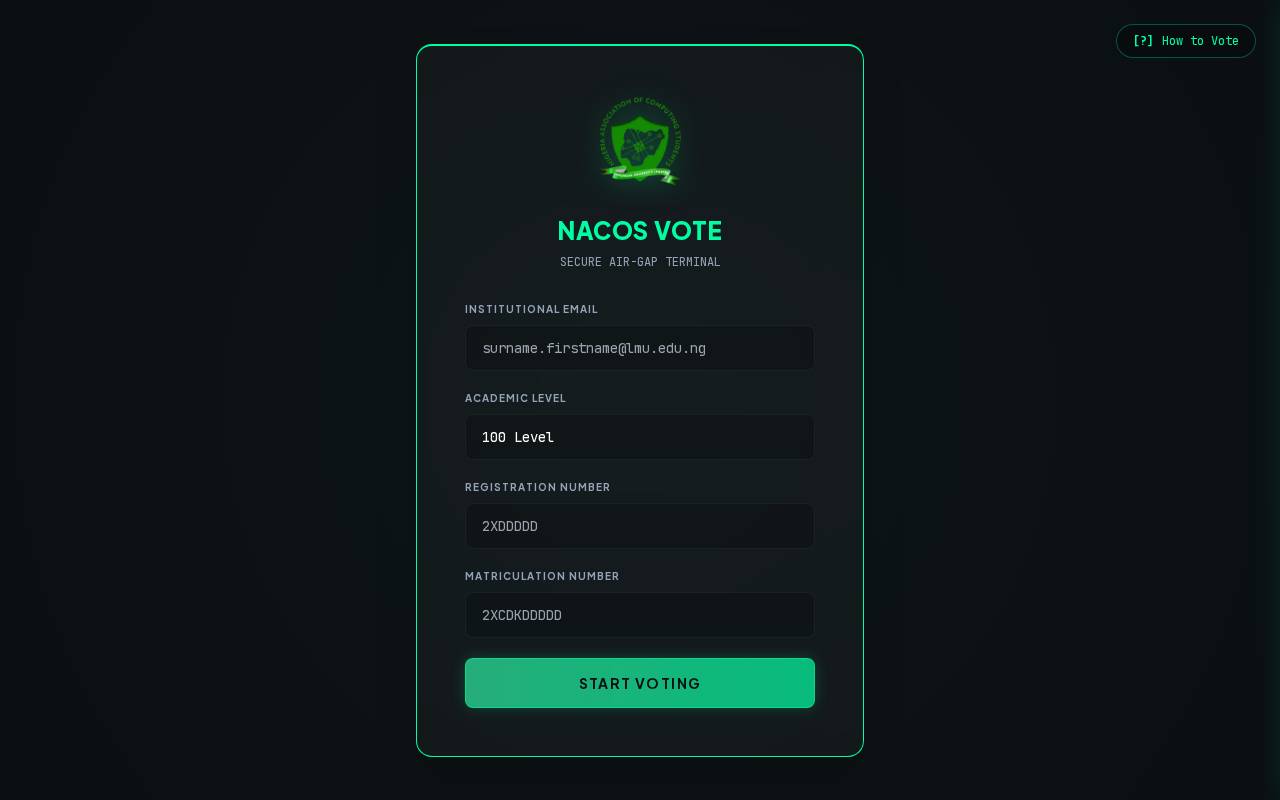 Screenshot of nacoss-vote.vercel.app