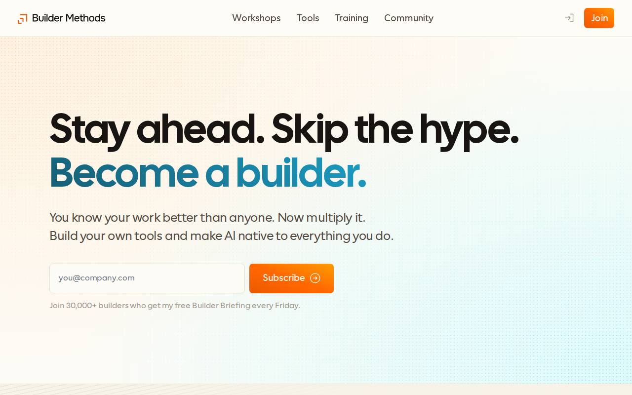 Screenshot of buildermethods.com