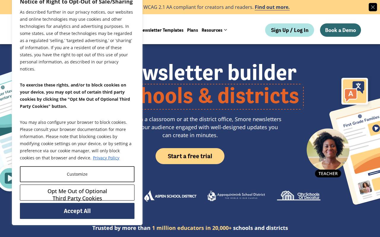 Screenshot of smore.com