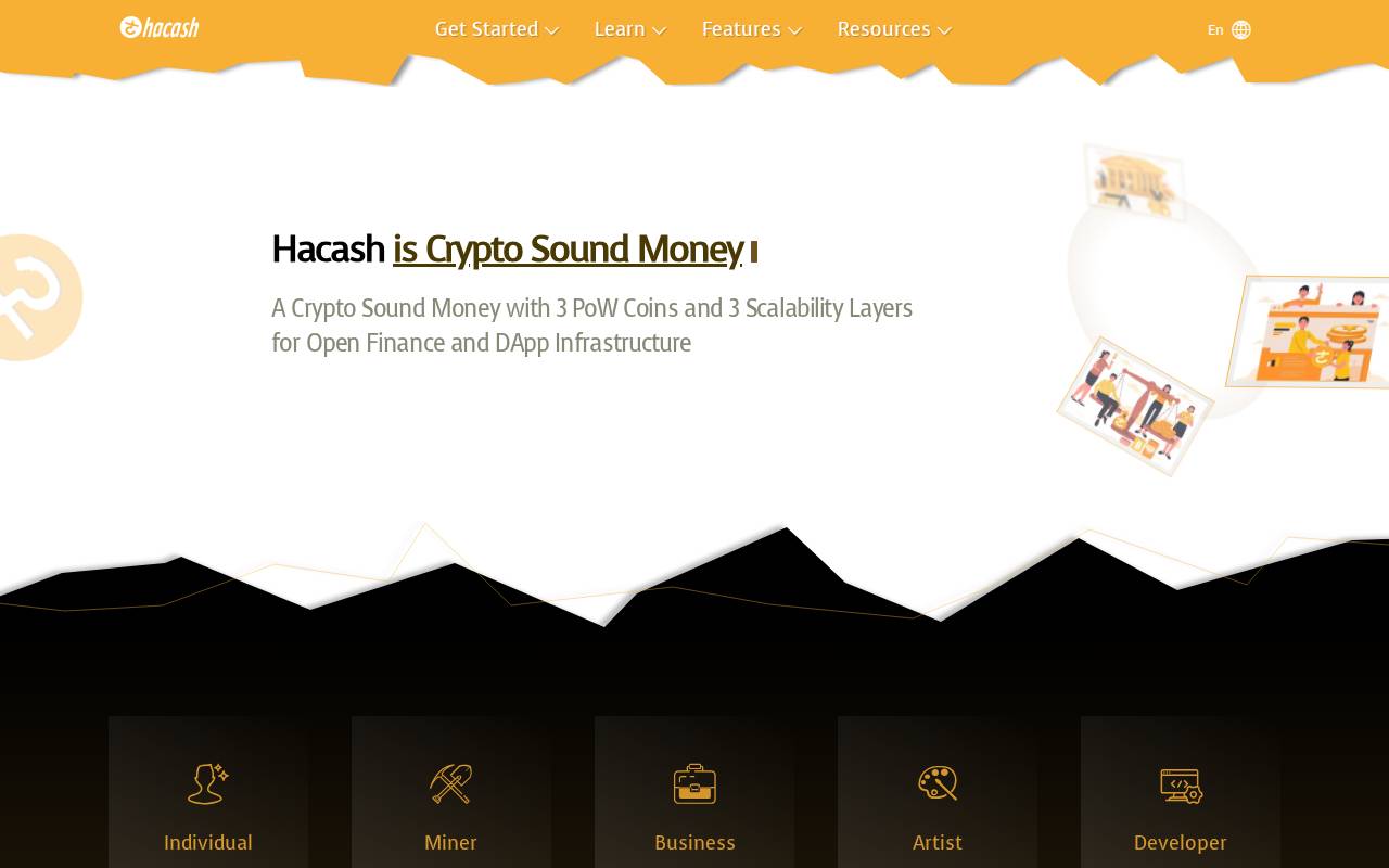 Screenshot of hacash.org
