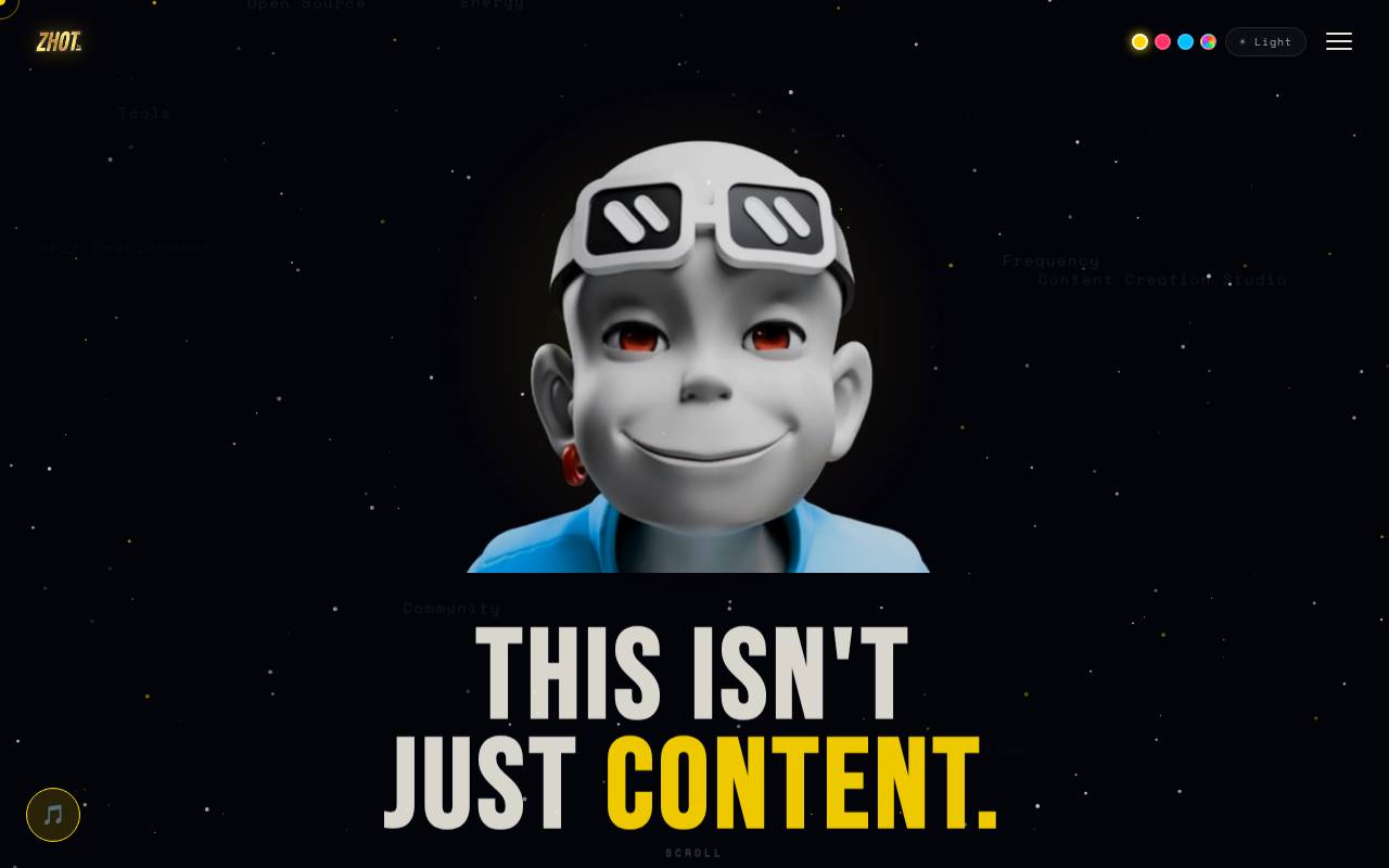 Screenshot of zhot.io