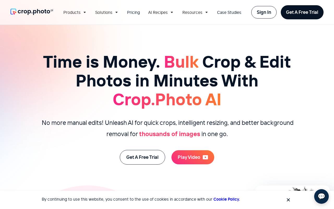 Screenshot of crop.photo