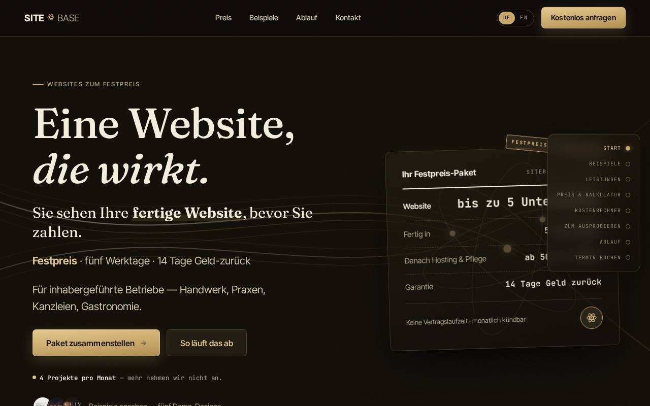 Screenshot of sitebase.ltd