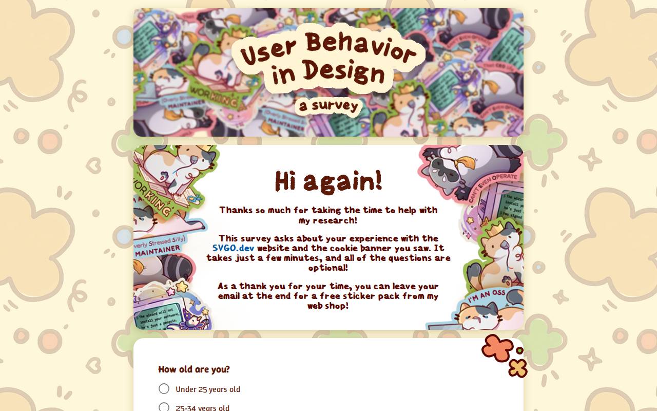 Screenshot of survey.vukory.art