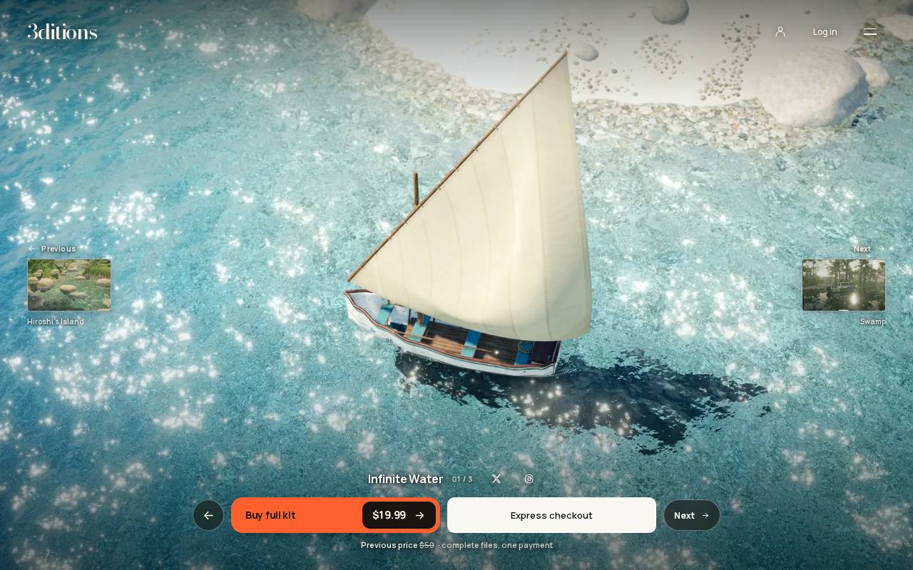 Screenshot of 3ditions.drop3.app