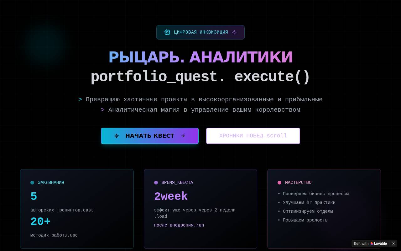 Screenshot of abdrashitov-analyst.lovable.app