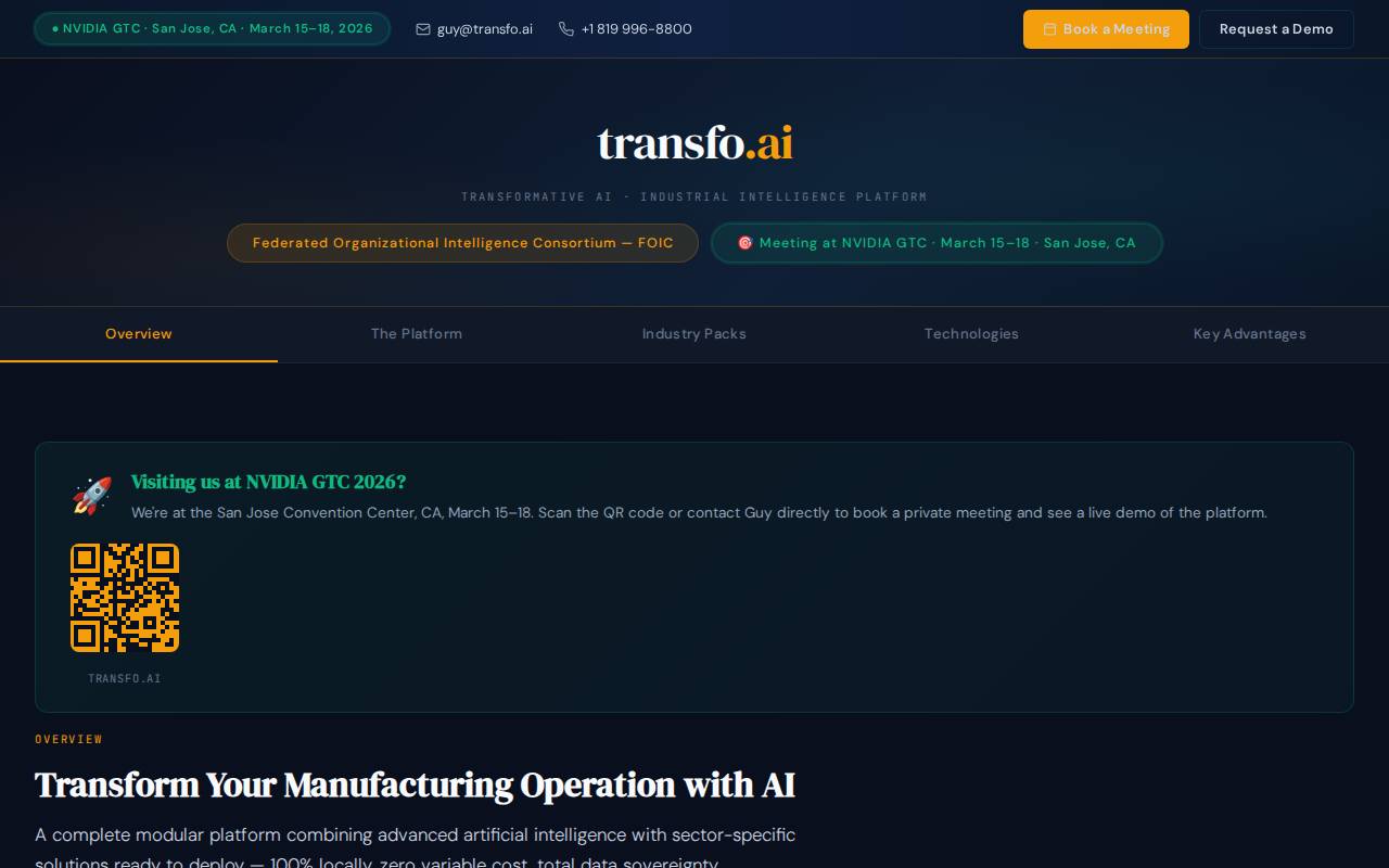 Screenshot of transfo.ai