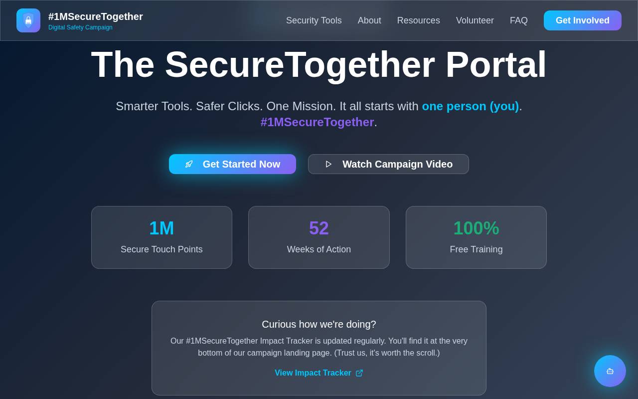 Screenshot of 1msecuretogether.replit.app