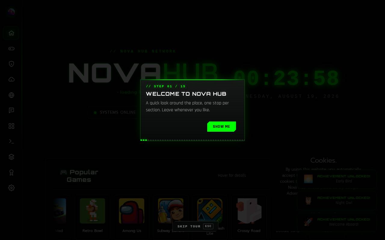 Screenshot of nova-hub.dev