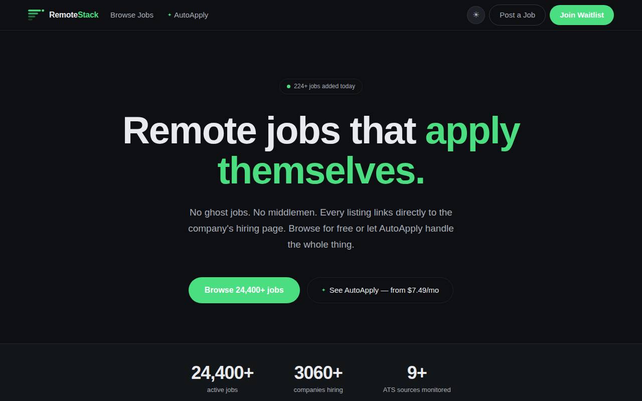Screenshot of remotestack.in