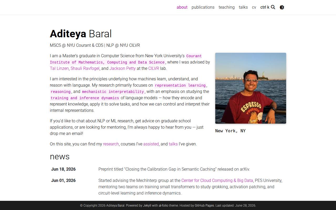Screenshot of aditeyabaral.com