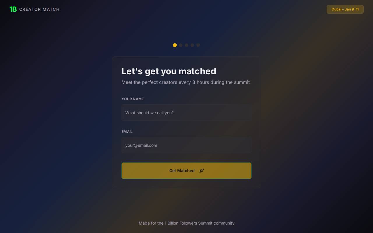 Screenshot of 1billion.replit.app