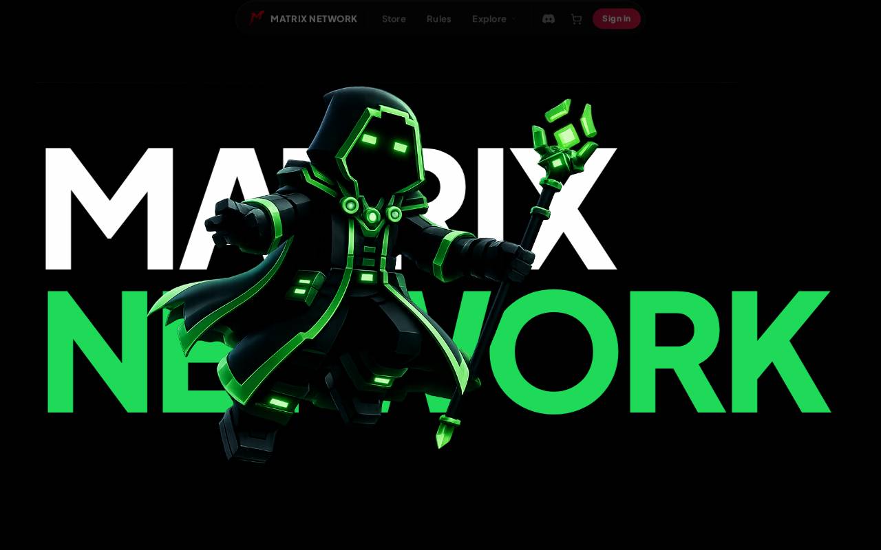 Screenshot of matrixmc.in