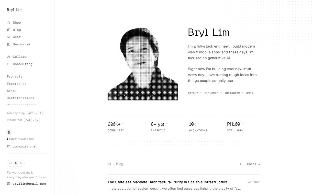 Screenshot of bryllim.com