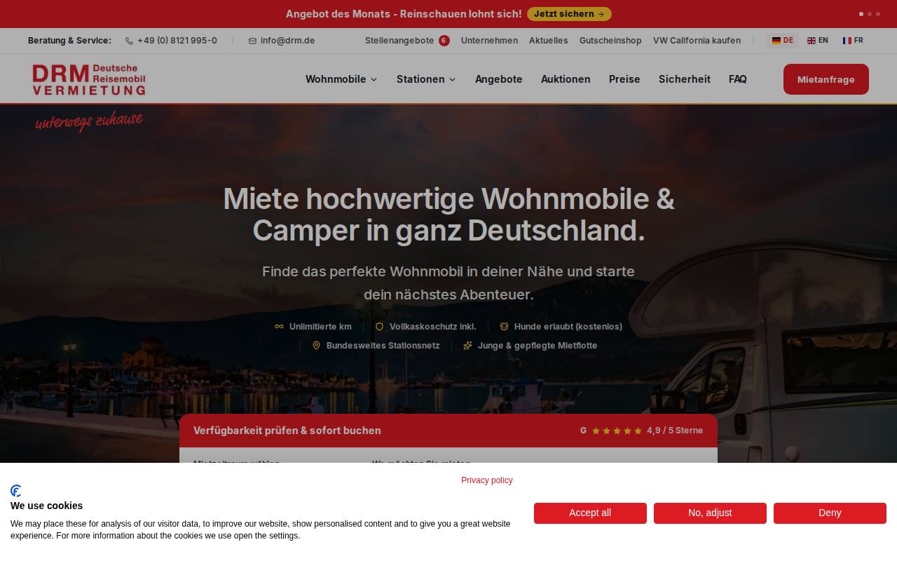 Screenshot of drm.de