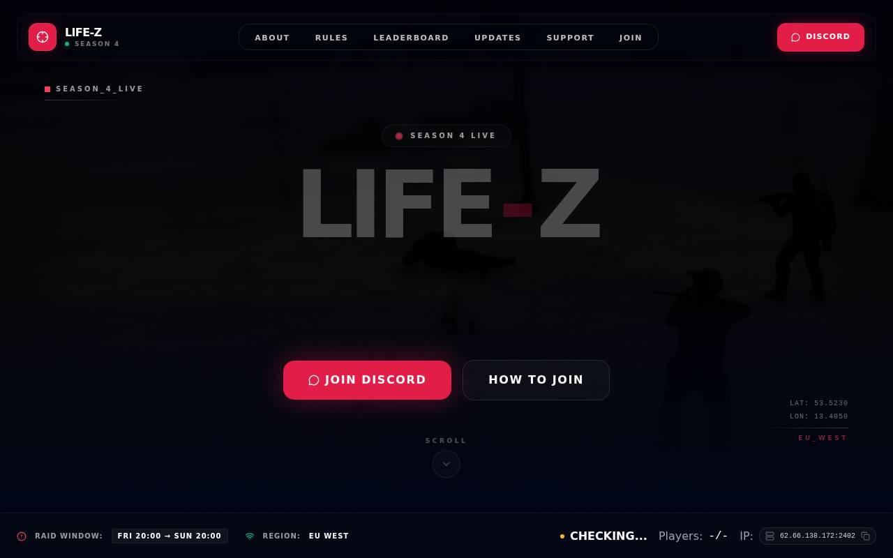 Screenshot of life-z.net