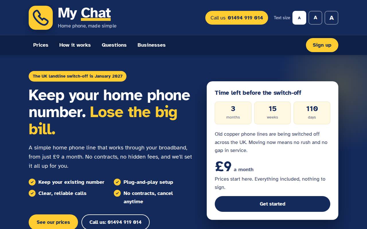 Screenshot of my-chat.co.uk