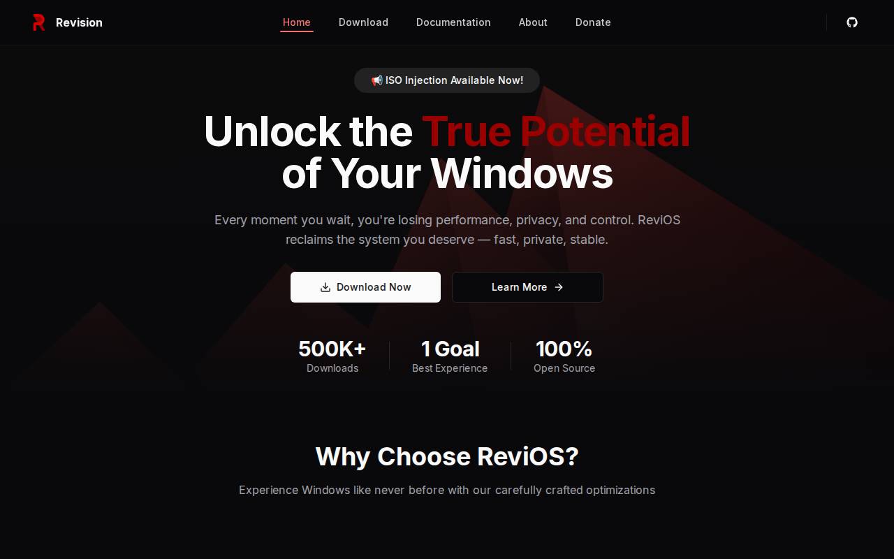 Screenshot of revi.cc
