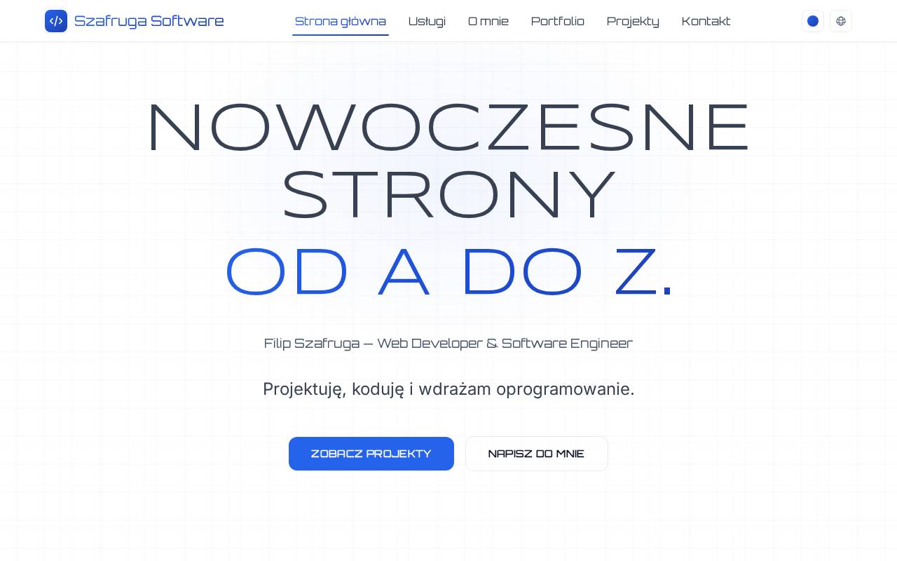 Screenshot of szafruga.dev