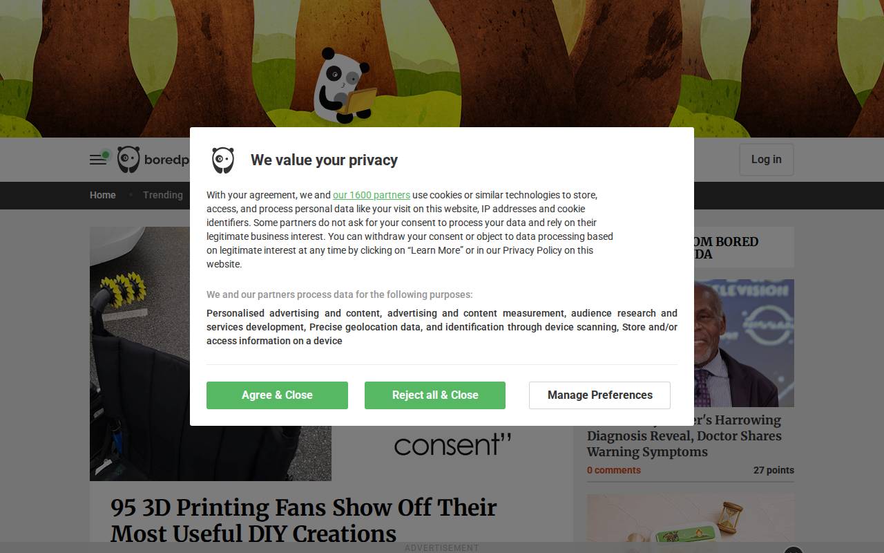 Screenshot of www.boredpanda.com