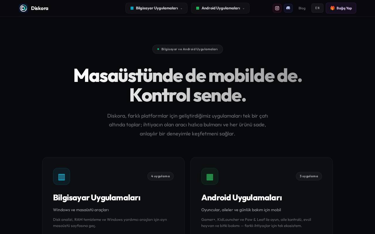Screenshot of diskora.com