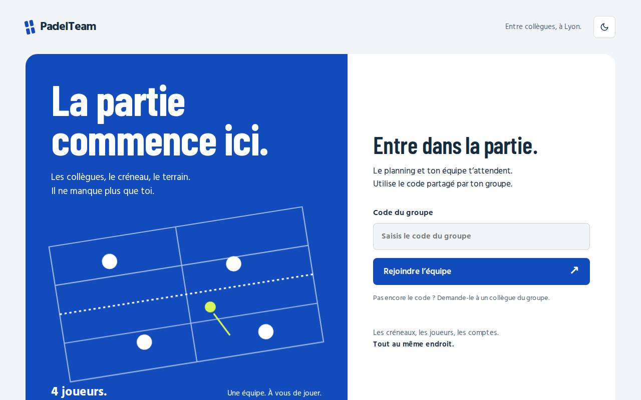 Screenshot of padel-lyon7.vercel.app